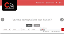 Tablet Screenshot of cimimoveis.com